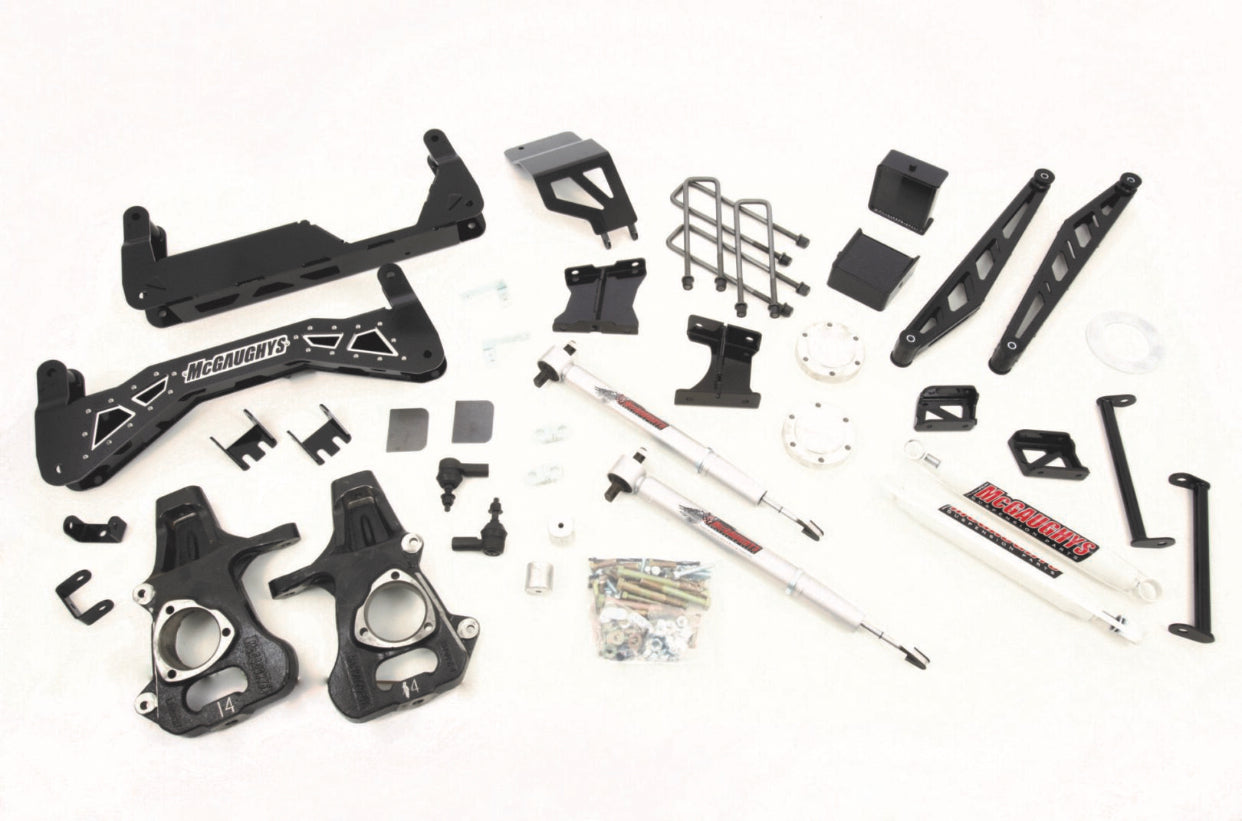 7″-9″ Lift Kit, 2014-2018 GM Truck 1500, 2wd available in black and silver CALL TO CONFIRM