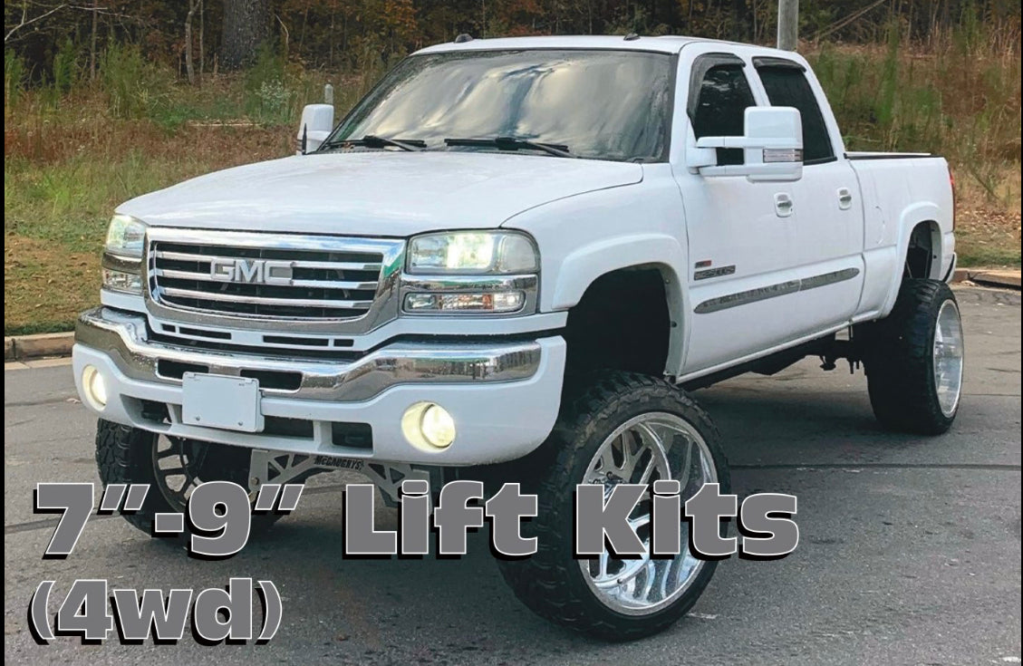 7″-9″ Lift Kit, 2002-2010 GM Truck 3500, 4wd, DIESEL (#52051)