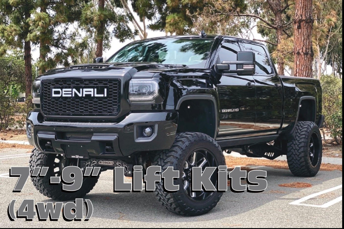 7″-9″ Lift Kit, 2011-2019 GM Truck 2500, 4wd, GAS/DIESEL (#52356)