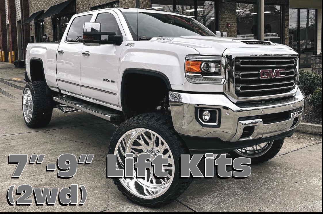 7″-9″ Lift Kit, 2011-2019 GM Truck 2500, 2wd, DIESEL (#52300)