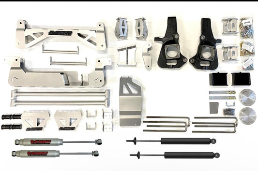 7″-9″ Lift Kit, 2002-2010 GM Truck 2500, 4wd, DIESEL (#52050)