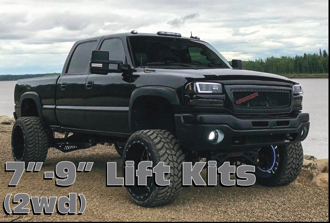 7″-9″ Lift Kit, 2002-2010 GM Truck 2500, 2wd, GAS (#52003)