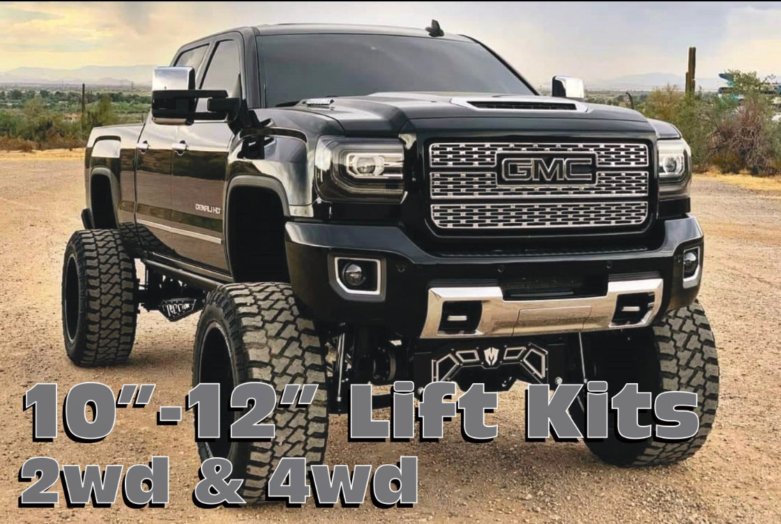 10″-12″ Lift Kit, 2011-2019 GM Truck 2500/3500, 2wd/4wd (#52370)