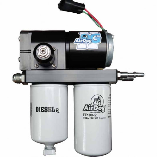 AIRDOG II-5G A7SPBD253 DF-100-5G AIR/FUEL SEPARATION SYSTEM
VEHICLE FITMENT:
1998.5-2004 DODGE 5.9L 24V DIESEL (STOCK TO MODERATE) (WITHOUT IN-TANK FUEL PUMP)