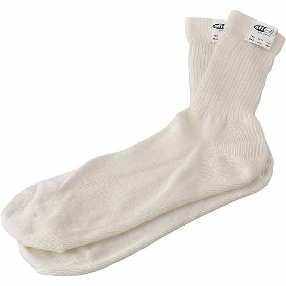 SIMPSON 23032A WHITE NOMEX SOCKS (SFI-3.3)
VEHICLE FITMENT:
UNIVERSAL - ONE SIZE FITS MOS