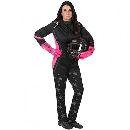 SIMPSON ONE-PIECE VIXEN II GALAXY WOMEN'S RACING SUIT (SFI-5)
VEHICLE FITMENT:
MULTIPLE SIZES & COLORS AVAILABLE