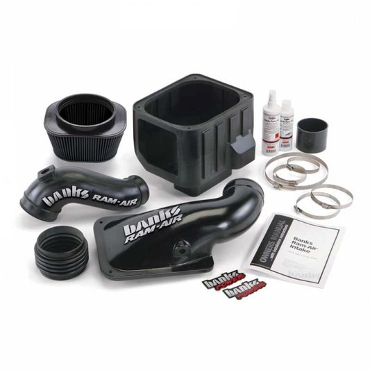 BANKS POWER 42132-D RAM-AIR INTAKE SYSTEM WITH DRY FILTER
VEHICLE FITMENT:
2001-2004 GM 6.6L DURAMAX LB7