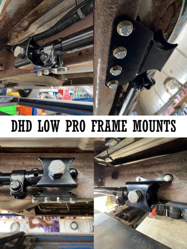 LOW PRO DURAMAX TRACTION BAR FRAME MOUNT SET 2001-2010